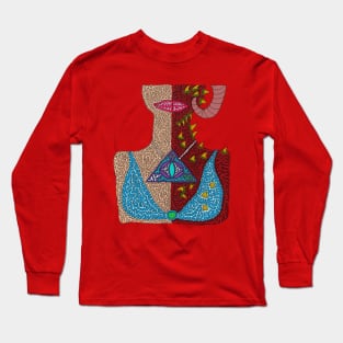 Half Human - Half Demon Long Sleeve T-Shirt